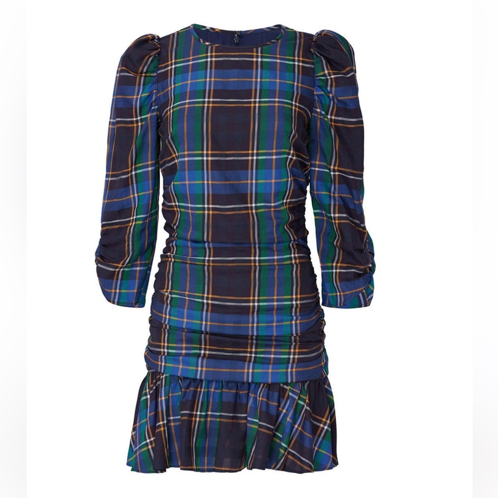Preloved Tanya Taylor Plaid Raven Dress Size Size 18
